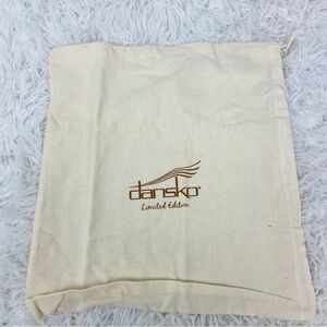 DANSKO limited edition cream draw string dust bag